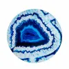 Šoninis staliukas Gift Decor Mėlyna Juoda 40 x 41,5 x 40 cm Marmurą (4 vnt.)