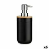 Muilo dozatorius Berilo Juoda Bambukas polipropileno 350 ml 8 x 17 x 9 cm 9 x 17 x 8 cm (6 vnt.)