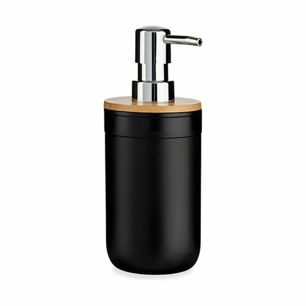 Muilo dozatorius Berilo Juoda Bambukas polipropileno 350 ml 8 x 17 x 9 cm 9 x 17 x 8 cm (6 vnt.)