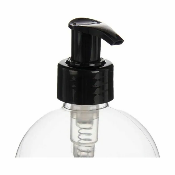 Saippua-annostelija Berilo Musta Läpinäkyvä Muovinen 500 ml 8 x 16,5 x 8 cm (12 osaa)