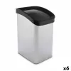 Мусорное ведро Berilo Серебристый Пластик 12 L Поворотный (6 штук)