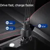 Spigen Essential EV1133 – Car Charger 2x USB-C PD and USB-A QC3.0 113W + 100W, USB-C Cable, 1m (Black)