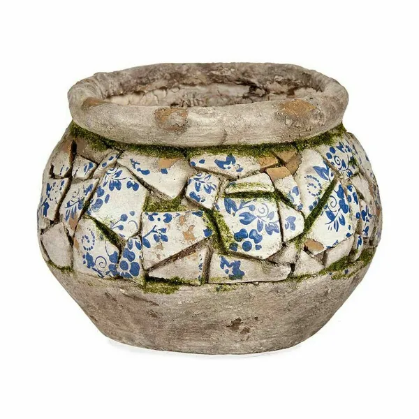Koristeellinen puutarhahahmo Ibergarden Polyresiini Maljakko 28 x 19,5 x 28 cm (2 osaa)