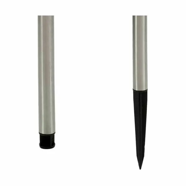 Marker Ibergarden Silver Steel polypropylene 8,5 x 31 x 8,5 cm Conical Solar charging (12 Units)
