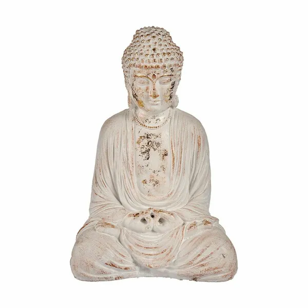 Koristeellinen puutarhahahmo Ibergarden Polyresiini Buddha 22,5 x 40,5 x 27 cm (2 osaa)