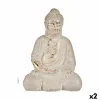 Koristeellinen puutarhahahmo Ibergarden Polyresiini Buddha 22,5 x 41,5 x 29,5 cm (2 osaa)