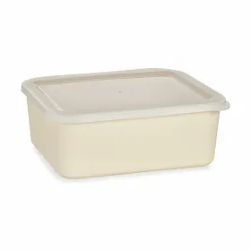 Контейнер для хранения с крышкой Жёлтый Бамбук меламин Кукурузный крахмал (6 штук)
