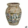 Koristeellinen puutarhahahmo Ibergarden Polyresiini Maljakko 25 x 32,5 x 25 cm (2 osaa)