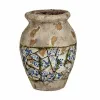Koristeellinen puutarhahahmo Ibergarden Polyresiini Maljakko 25 x 32,5 x 25 cm (2 osaa)