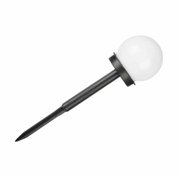 Marker Ibergarden White Black Plastic 10 x 34,5 x 10 cm 10 x 24,5 x 10 cm Ball Solar charging (12 Units)