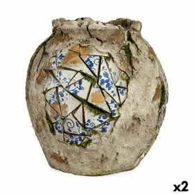 Dekoratyvinė sodo figūra Ibergarden Polirezinas Vaza 27 x 27 x 27 cm (2 vnt.)