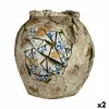Koristeellinen puutarhahahmo Ibergarden Polyresiini Maljakko 27 x 27 x 27 cm (2 osaa)