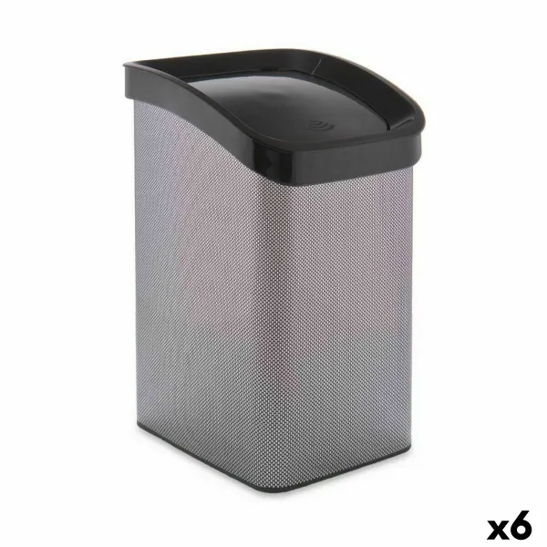 Atkritumu tvertne Berilo Tumši pelēks Plastmasa 12 L Pašizgāzējs (6 gb.)