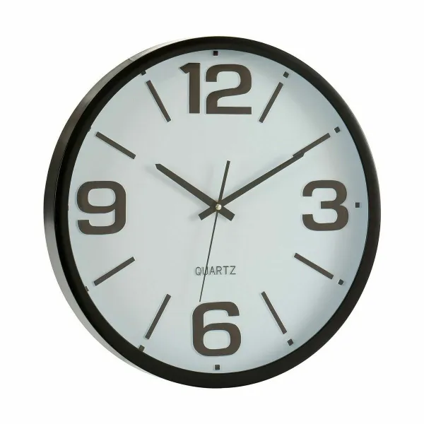 Sieninis laikrodis Gift Decor Balta Juoda Stiklas Plastmasinis 40 x 40 x 5 cm 40 x 5 x 40 cm (6 vnt.)