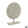 Декоративная фигура Gift Decor Белый Mandala 30 x 36 x 7 cm (6 штук)