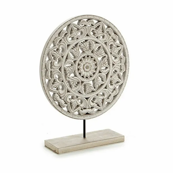 Декоративная фигура Gift Decor Белый Mandala 30 x 36 x 7 cm (6 штук)