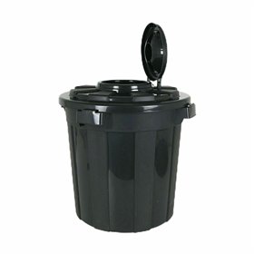 Šiukšlių dėžė Dem Hop Juoda 50 L 6 vnt.