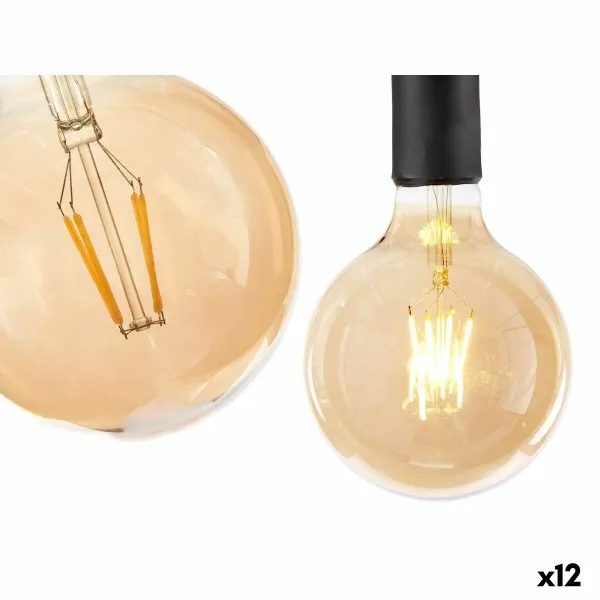 LED-lamppu Gift Decor Läpinäkyvä 4 W E27 12,5 x 17,5 x 12,5 cm Vintage 12 osaa