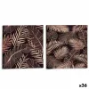 Полотно Gift Decor Чёрный Лист растения 1,5 x 28 x 28 cm (36 штук)