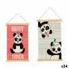Seinäkoriste Gift Decor Pandakarhu 1 x 54 x 33 cm (24 osaa)