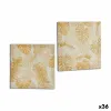 Полотно Gift Decor Позолоченный Лист растения 28 x 28 x 1,5 cm (36 штук)