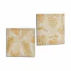Полотно Gift Decor Позолоченный Лист растения 28 x 28 x 1,5 cm (36 штук)