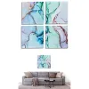 Полотно Gift Decor Полотно 35 x 7 x 35 cm Мрамор Синий (6 штук)