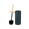 Toilet Brush Berilo Black Wood Resin 10,2 x 38 x 10,2 cm (4 Units)