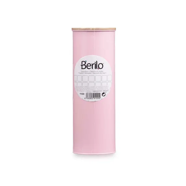 Tualeto šepetys Berilo Rožinė Metalinis Bambukas Plastmasinis 9,5 X 27 X 9,5 cm (6 vnt.)
