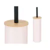 Tualeto šepetys Berilo Rožinė Metalinis Bambukas Plastmasinis 9,5 X 27 X 9,5 cm (6 vnt.)