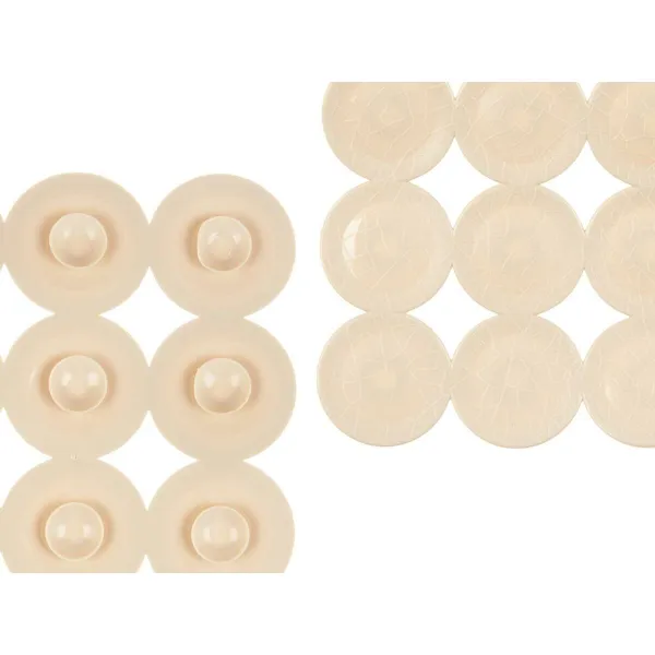 Neslīdošs dušas paklājs Berilo Bēšs PVC 6 x 36 x 6 cm 68 x 36 x 1 cm (6 gb.)