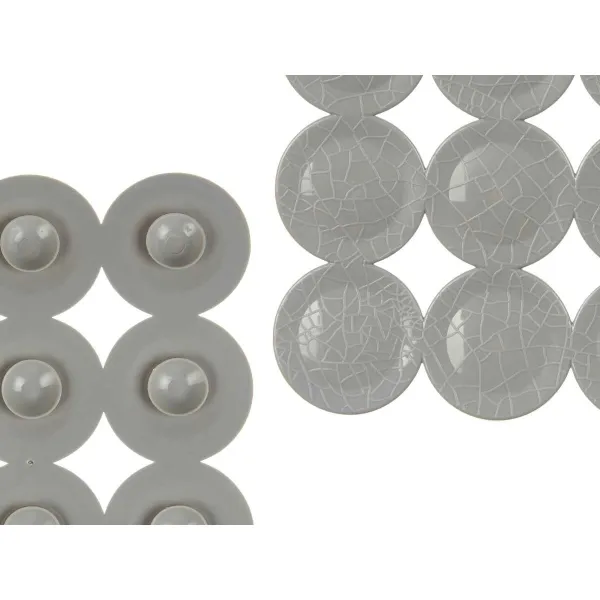 Neslidžios dušo kilimėlis Berilo Pilka PVC 6 x 38 x 6 cm 6 x 36 x 6 cm 68 x 36 x 1 cm (6 vnt.)
