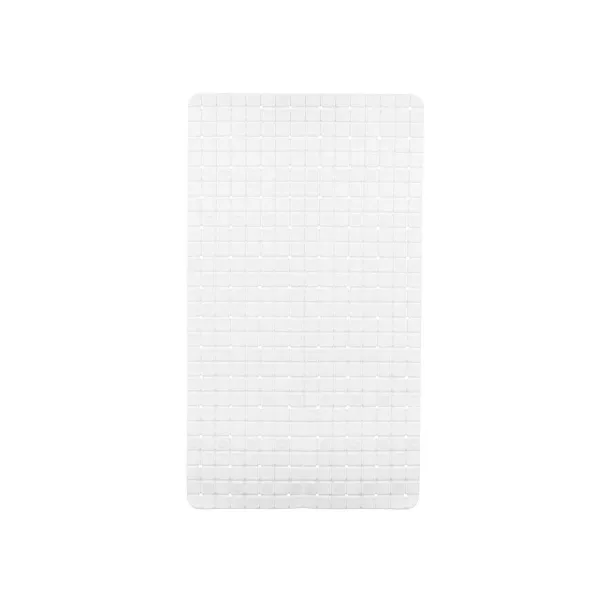 Neslīdošs dušas paklājs Berilo Balts PVC 6 x 38 x 6 cm 67,7 x 38,5 x 0,7 cm Rāmji (6 gb.)