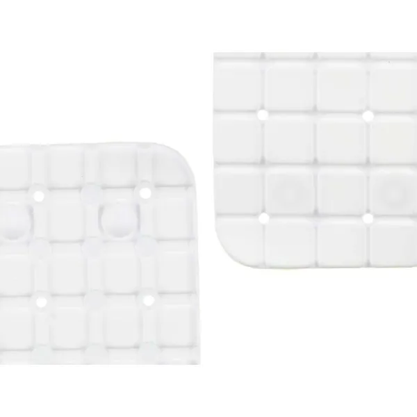 Neslīdošs dušas paklājs Berilo Balts PVC 6 x 38 x 6 cm 67,7 x 38,5 x 0,7 cm Rāmji (6 gb.)