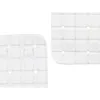 Neslīdošs dušas paklājs Berilo Balts PVC 6 x 38 x 6 cm 67,7 x 38,5 x 0,7 cm Rāmji (6 gb.)