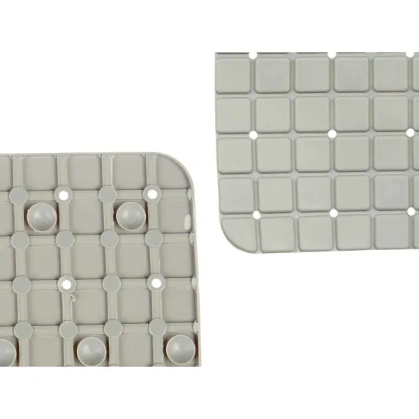Нескользящий коврик для душа Berilo Серый PVC 67,7 x 38,5 x 0,7 cm фотографии (6 штук)