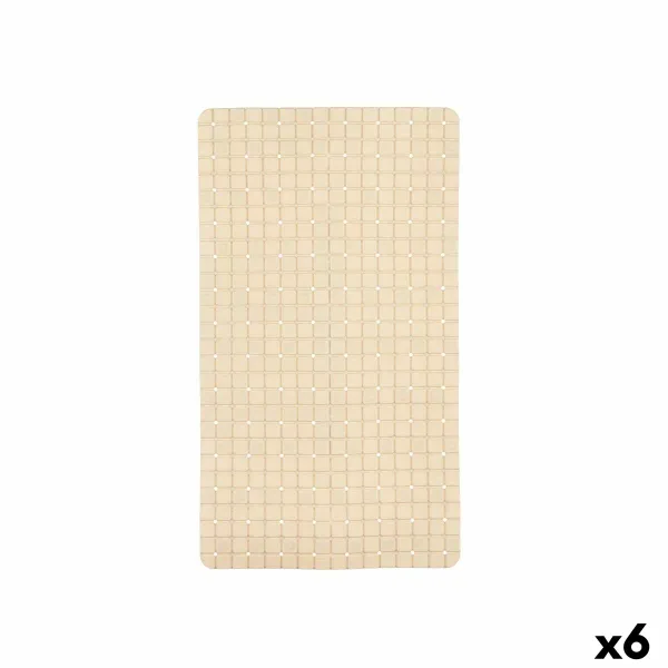 Luistamaton suihkumatto Berilo Beige PVC 67,7 x 38,5 x 0,7 cm Kehykset (6 osaa)