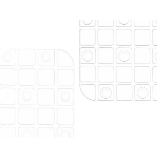 Non-slip Shower Mat Berilo Transparent PVC 6 x 50 x 6 cm 50,3 x 50,3 x 0,7 cm Frames (6 Units)