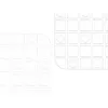 Non-slip Shower Mat Berilo Transparent PVC 6 x 50 x 6 cm 50,3 x 50,3 x 0,7 cm Frames (6 Units)