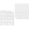 Neslīdošs dušas paklājs Berilo Balts PVC 6 x 50 x 6 cm 50,3 x 50,3 x 0,7 cm Rāmji (6 gb.)