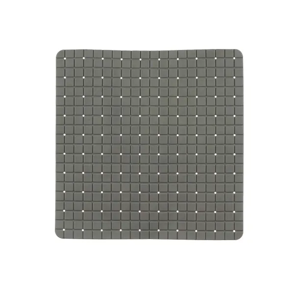 Neslīdošs dušas paklājs Berilo Pelēks PVC 6 x 50 x 6 cm 50,3 x 50,3 x 0,7 cm Rāmji (6 gb.)