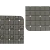 Neslīdošs dušas paklājs Berilo Pelēks PVC 6 x 50 x 6 cm 50,3 x 50,3 x 0,7 cm Rāmji (6 gb.)