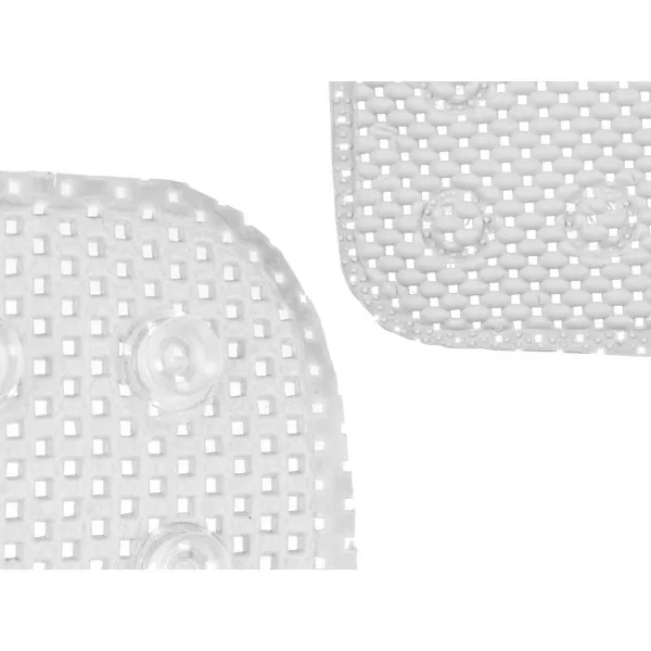 Non-slip Shower Mat Berilo Grey PVC 53 x 52,5 x 1 cm (6 Units)