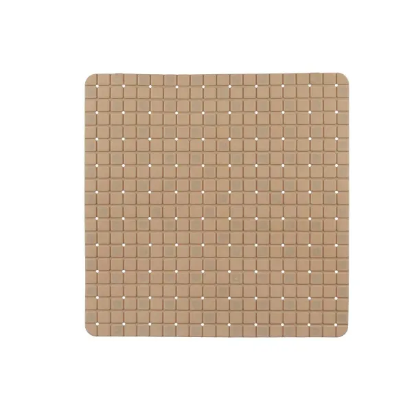 Neslidžios dušo kilimėlis Berilo Rusvai gelsva PVC 50,3 x 50,3 x 0,7 cm Rėmeliai (6 vnt.)