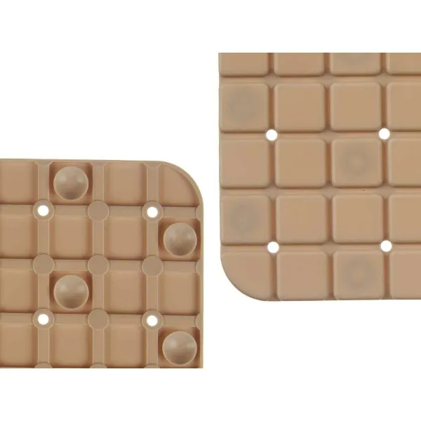 Luistamaton suihkumatto Berilo Beige PVC 50,3 x 50,3 x 0,7 cm Kehykset (6 osaa)