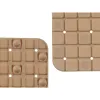 Нескользящий коврик для душа Berilo Бежевый PVC 50,3 x 50,3 x 0,7 cm фотографии (6 штук)