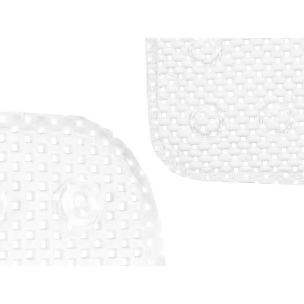 Neslīdošs dušas paklājs Berilo Balts PVC 53 x 52,5 x 1 cm (6 gb.)