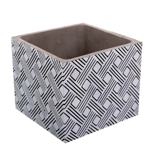 stādītāju komplekts Fiore Cements Kvadrāta 14 x 14 x 12 cm (4 gb.)