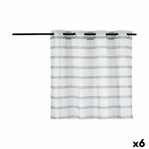 Curtain Gift Decor Blue 140 x 0,1 x 260 cm Stripes (6 Units)