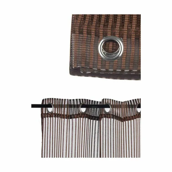 Curtain Gift Decor Brown 140 x 260 cm (6 Units)